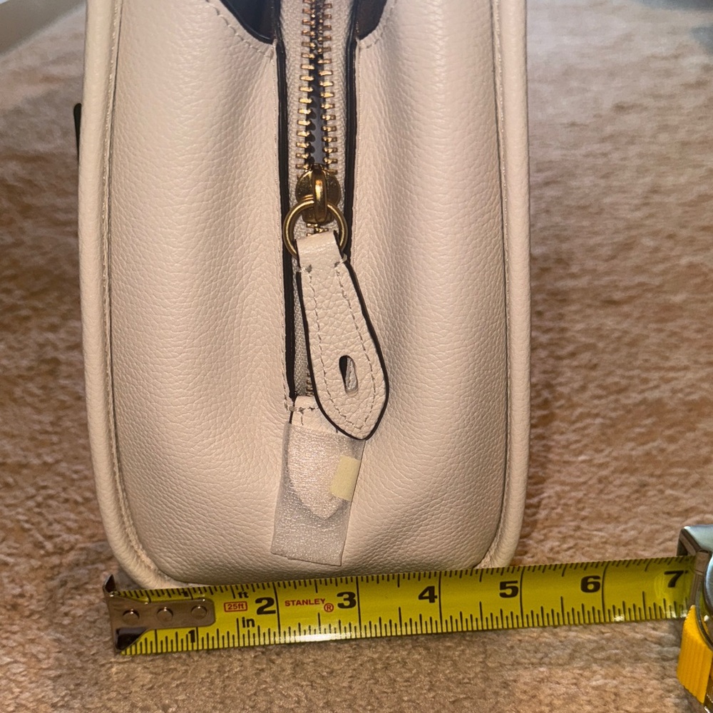 Coach Cream Satchel with Gold Accents - Picture 13 of 16